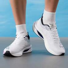 XTEP Zhiqing 9.0 Pro New Low-Top Lightweight Comfortable Road Running Fitness Training Shock-Absorbing Men's Running Shoes - White/Purple - View 8