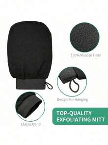 1 Set Of Randomly Colored Deep Exfoliating Gloves, Making The Skin Smooth And Translucent. Bath Scrub Cleaning Gloves, Gentle And Effective Korean Loofah Skin Exfoliating Sponge, Remove Dead Skin And Dirt, - One Size - View 5