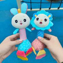 Sonajero para bebé, sonajero suave de mano con papel crujiente, juguete interactivo colorido para el vínculo entre padres e hijos, regalo para bebé - Multicolor - Ver 3