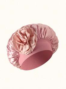 Silk Sleeping Cap For Women, Satin Night Cap Suitable For All Hair Types, - A - View 3