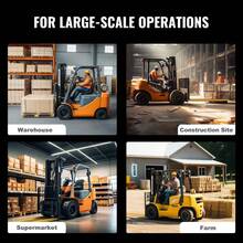 [Free Shipping] Pallet Fork Extensions, 84" Length 5.5" Width, Heavy Duty Carbon Steel Fork Extensions For Forklifts, 1 Pair Forklift Extensions, Industrial Forklift Fork Attachments For Forklift Truck, Yellow-XY704335 - Multicolor - View 5