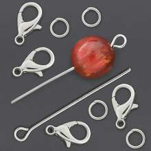 300/350/380pcs DIY Jewelry Making Head Pins With Lobster Clasp, 9-Pin, Jump Rings, Cuttable And Bendable Beading Pins, Suitable For DIY Hand Accessories, Necklace, Hair Clip Decorations, Earring Connector Pins, Spring Clasps, Bag Accessories Making Materials, DIY Jewelry Making Accessories - Lobster Claw Clasp & 9-pin & Jump Ring - View 7