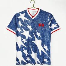 Maglia retrò americana della stagione 1994, stile classico da trasferta, casual Coppa del Mondo - Partita in trasferta degli Stati Uniti del 1994 - Visualizzare 1
