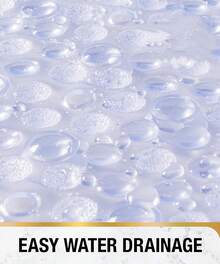 Transparent, Oval, Non-Slip Bath Mat, Size 68 * 38 Cm, With Suction Cup, Washable, For Bathroom And Shower - 1pc - View 5