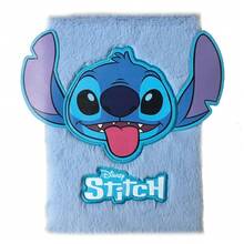 Lilo Y Stitch A5 Notebook Disney Stitch Plush, Soft Cover Blue Plush Texture, 21x14.8x2 Cm, Children's School Notebook For Back To School, Official Collection Gift - Option 1 - View 2