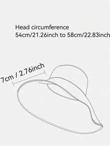 Classic Woven Straw Hat For Women, Versatile Beach Sun Hat, Spring/Summer - A - View 3