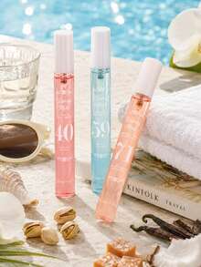 1/5 pièces Coffret cadeau de sprays parfumés brésiliens, édition limitée portable à plusieurs couches, spray de plaisir ultime, avec des huiles essentielles naturelles, fraîches et enchanteresses qui dégagent des notes de noix de coco, florales, fruitées et d'agrumes - Multi-parfums - Voir 4