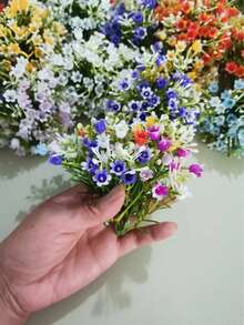 20/40入人造迷你鈴蘭花，多色 7.5cm/2.9in 易護理塑膠花，DIY 花環與花束，適用於情人節、復活節、婚禮及所有節日家居裝飾、模型屋、雕塑、收藏品與活動裝飾、仙女花園、陽台、室內 - mini 鈴蘭花 - 查看 4