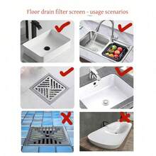 Silicone Hair Catcher And Drain Plug, Flexible Sink Drain Cover, Anti-Clogging Bathroom Floor Drain Filter, Odor-Proof Shower Drain Protector, Suitable For Bathtub, Kitchen Sink And Home Use - Multiple Styles - View 9