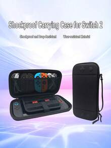 Ergonomic Storage Bag Compatible With Switch 2, Suitable For Storing Game Console And Accessories. Product Also Comes With Protective Case, Card Slot Box, Tempered Glass Film, Joystick Cap And Other Accessory Set - View 5
