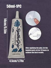 SynthoGrip All Purpose Rhinestone Glue Clear Jewelry Adhesive With Fine Needle Tip, Strong Sticky Craft Glue For Diamond Painting, Clothing, Sneakers, Water Bottles, Headphones, Hair Clips DIY Rhinestone Decor Projects - SynthoGRrip - View 11