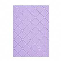 1 pieza Carpeta con relieve 3D, Suministros para scrapbooking DIY, Carpeta de plástico con relieve y patrón aterciopelado, Adecuada para hacer tarjetas, scrapbooking y otras creaciones de manualidades de papel - Multicolor - Ver 7