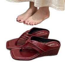 Women Flat Sandals - Khaki - View 6