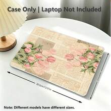 1件相容Macbook的保護殼，鬱金香花朵UV印花圖案，筆電保護套，極簡輕量耐用保護殼，相容Macbook Air Pro 13.3 13.6 14.2 15.3 16.2英吋，適用於13英吋Neo筆電保護殼A3404型號/D14、D16 - 查看 5