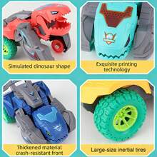 Children's Collision Transforming Dinosaur Car, Dinosaur Shaped Transforming Toy Car, Educational Game Model Toy - Multicolor - View 10