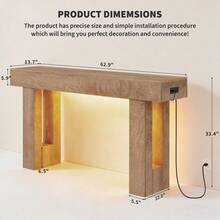 Sofa & Console Tables - Natural Oak - View 2