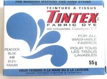 TINTEX Brand Peacock Blue Fabric Dye #48 - White - View 1
