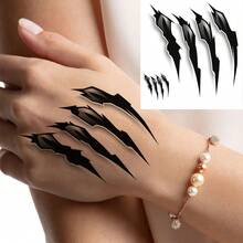 6pcs Paw Print Stickers, Beast Claw Design, Similar To Tiger Paw Prints, Ideal For Adults Men And Women - Sticker - View 4