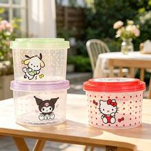Miniso Sanrio Lunch Box Stackable Round 3 Pieces Set Leakproof Mixed Print For Student Picnic PP Material (1 PC) - Multicolor - View 3