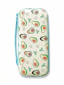 Bolsa de almacenamiento Fresh dibujos animados Avocado para Switch OLED con correa de transporte, funda protectora de carcasa dura de gran capacidad, resistente al agua y a la presión, bolsa de almacenamiento portátil anti-caídas para consola de juegos - Ver 6