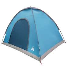Blue Polyester Tent 190x140x105cm Camping Tent Sleeping Cabin Water Resistant Fabric Ventilation Window Hiking Travel Festival Backpacking Picnic Nature Forest Outdoor Night Holiday Adventure Weekend Trip - C - View 2