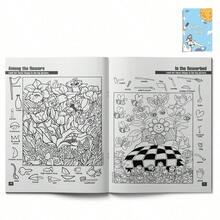 Ultimate Look & Find Challenge Book – Hidden Objects Search & Color Adventure, Focus & Observation Skill Builder For Home Learning Fun - Look & Find - View 8