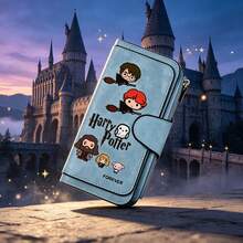 Warner Bros 1 pieza Nueva cartera de moda de la serie Harry Potter para mujer, plegable de gran capacidad de material PU, esencial para salidas diarias - A - Ver 11