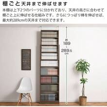 【専用扉・下段】 壁面収納 扉のみ 専用 後付け 追加 扉 ウォールナット - ホワイト + 〔本体〕薄型 - チェックする 3