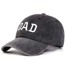 1件裝男士DAD MOM字母刺繡水洗棒球帽，街頭時尚帽，戶外防曬休閒帽，適合春秋旅行、海灘度假 - 多色 - 查看 9