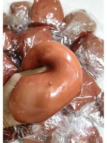 New TPR Slow Rebound Toy, Chocolate Milk Scent, Perfect For Holiday Gifts, Fun And Cute Gifts, Birthday Gifts, Easter Gifts, Halloween Gifts, Christmas Gifts, Party Gifts Squishy / Fidget Toy / Stress Relief / Sensory Toy / Decompression / Marble / Swirl / Tie Dye - Cheese - View 10