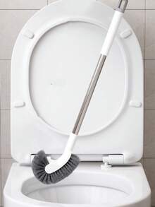 High-Quality Long Handle Toilet Brush, Designed For Daily Cleaning Of Toilets And Home Crevices, Curved Brush Head, Suitable For Toilets And Squat Toilets Kuan Kuan - A - View 6