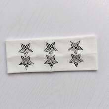 1pc New European And American Style Letter Rhinestone Headband For Women, Street Punk Style, Fashionable Versatile Sports Sweat-Absorbing Hair Tie - Multicolor - View 5