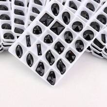11*19mm, 20pcs/Pack, Diamond Shaped Flat Bottom Double Hole Exquisite Glass Rhinestones, For Sewing Wedding Dresses, Handbags And Shoes, Jewelry Making, Handicraft Accessories - 11*19mm 20pcs - View 49