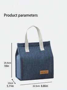 1pc Large Capacity Lunch Bag, Portable Lunch Storage Bag, Fashionable Women's Lunch Bag, Multi-Functional Lunch Box, Durable And Reusable, Waterproof Lunch Storage Bag, Polyester Material, Large Capacity, Durable And Easy To Clean, Travel Essential, Desktop Decoration, Suitable For Camping, Business Travel, Picnic, Autumn Decoration - Multicolor - View 10