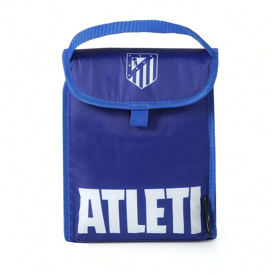 Atlético de Madrid 馬德里競技可折疊保溫午餐包,18.4x12.7x25.4厘米,210D滌綸面料,兒童及青少年學生午餐包,帶提手和翻蓋 - 選項 4 - 查看 1