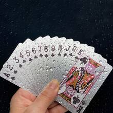 2pcs/Set Gold/Silver Playing Cards - Thickened Hard Structure - Suitable For All Ages, Double-Sided Non-Slip Texture Design, Applicable For Various Occasions - New Year, Beer Festival, April Fool's Day Playing Cards - Multicolor - View 7