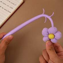 Creative Rocker Colorful Flower Pen Cute Decompression Neutral Pen Gift Stationery Cartoon Student Pen - Random Styles - View 4