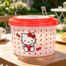 Miniso Sanrio Lunch Box Stackable Round 3 Pieces Set Leakproof Mixed Print For Student Picnic PP Material (1 PC) - Multicolor - View 4