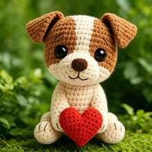 1pc Highland Cow/Giraffe/Heart Puppy Crochet Kit (Unfinished, Requires Simple Hand Crochet)! DIY Crochet Kit For Beginners, Includes Step-By-Step Guide And English Instructions. Desktop Decor Gift, Suitable For Halloween, Christmas, Graduation, Birthday - DIY Crochet Kit - View 10