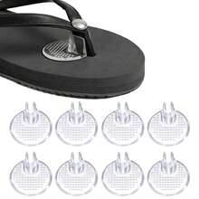 4 Pairs Transparent Gel Toe Separators, Silicone Sandal Toe Protectors, Pain Relief & Anti-Chafing, Non-Slip Toe Pads - Transparent - View 1