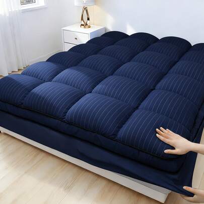 Colchoneta acolchada diseñada para ajustarse perfectamente, con una parte superior de almohada refrigerante y una suavidad esponjosa y transpirable, adecuada para colchones con profundidades que oscilan entre 8 y 21 pulgadas