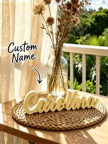 Personalized Desktop Name Decoration - Customized Text And Name, Create Your Exclusive Ornament, Macaron Color Palette, Fashionable Decor, Perfect Gift For Holidays And Back To School Gift For Teachers - Multicolor - View 5