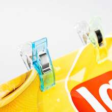 Mini Random Color Positioning Clips - Plastic Patch Sewing Clips - Hand Sewing Fabric Fixing Clips - DIY Craft Clips - 10/20/50/100pcs - A - View 3