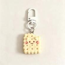 Cartoon Cute Snack Cookie Animal Pink Rabbit Keychain, Kindergarten Kids Pendant, Phone Charm, Simple Car Key Chain, Earphone Phone Charm Decoration Gift - Multicolor - View 9