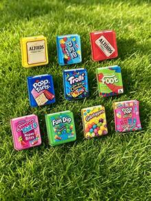20pcs Food And Beverage Themed Book-Shaped Pendant Charms With Holes, Lightweight Bohemian Style, Suitable For DIY Jewelry Making And Crafts, Earring Pendants, Necklace Charms, Bag Charms, Keychain Accessories, Phone Case DIY Sticker Material, Holiday Or Birthday Gift For Family And Friends - Multicolor - View 3