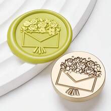 1件 七月新品 信封系列蠟封印章頭 多款創意信封圖案 可用於信封封口、書籤、剪貼簿、文具、禮物裝飾的蠟封工具 - 信封系列 - 查看 23