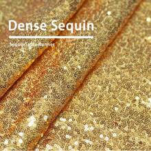 eluckya 1/6/12Pack Gold Sequin Table Runner – Sparkling Sequined Fabric,  Christmas Table Runner, Suitable For Weddings, Parties, Room Decor, Valentine's Day, Centerpiece Decorations, Satin Silk Texture Tablecloth, Festive Home And Dining Room Decorations - 金色 - 查看 7