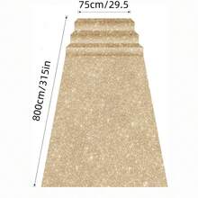 1pc Pink Sequin Aisle Runner Carpet, Wedding Birthday Ceremony Decoration Carpet, Cuttable, Event Mat, Movie Night Red Carpet Runway, Event Party Wedding Commercial Decoration Glitter Carpet, Store Opening Entrance Decoration, Indoor Outdoor Decoration, Wedding Party Supplies, Bridal Shower Gift, Birthday Party Decoration, Home Decor - Rose Gold - View 11