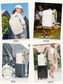 大容量 25L 登機背包,符合航空標準的旅行袋,14-15.6 吋筆電包含乾濕分離,防水旅行背包適用於男女,短途旅行商務通勤學校包,多隔層輕量耐用透氣多功能 3-5 天旅行行李袋,可直接登機無需託運,百搭休閒背包,多色可選 - 彩色 - 查看 12