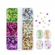 Estrellas de purpurina de 2mm de colores para relleno de moldes de resina, dijes de resina, rellenos de agitadores, mini lentejuelas de meteorito, decoraciones para manualidades hechas a mano - Multicolor - Ver 9